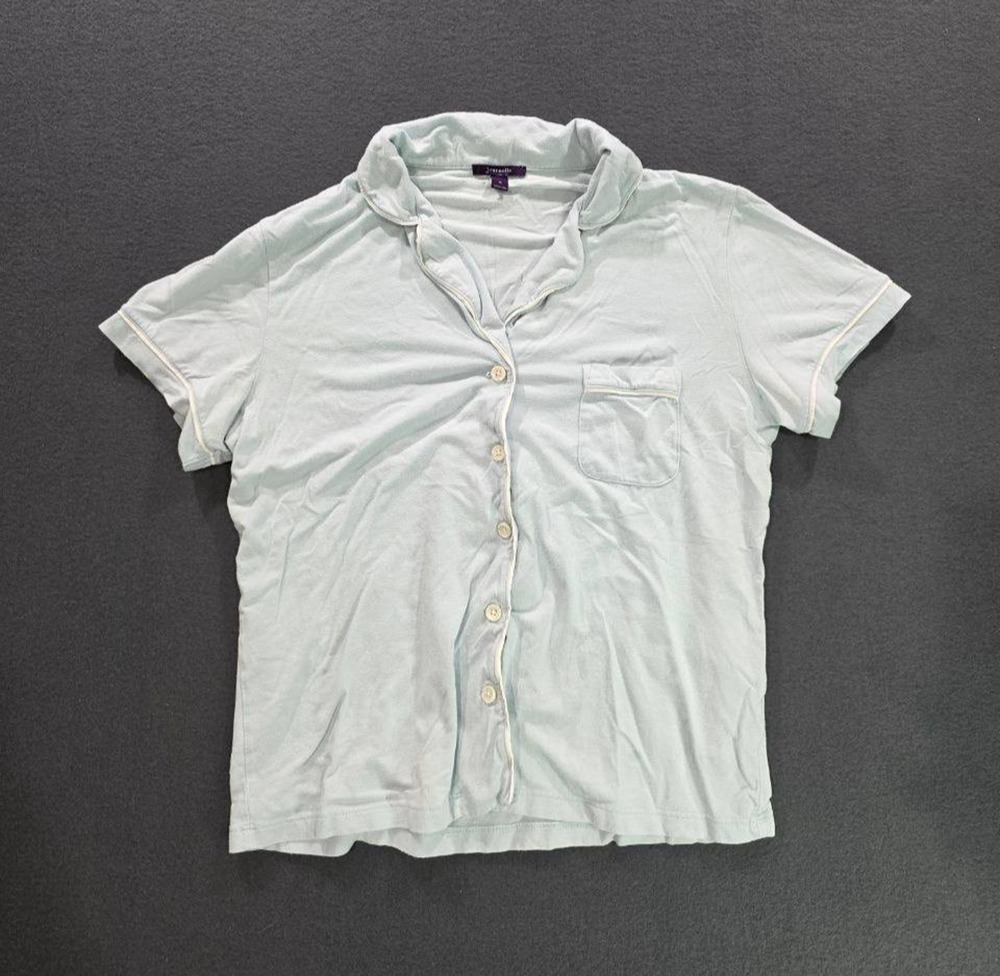 Journelle Marlene Pajama pima cotton Top Mint Green Medium A008549